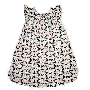 Dot Dot Smile Flapper Dress 8/10 Holly Berries Christmas Holiday Winter Girls
